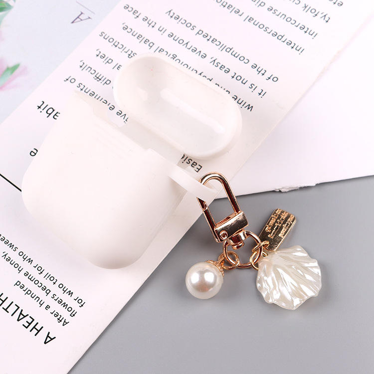Golden Charm Pearl KeyChain