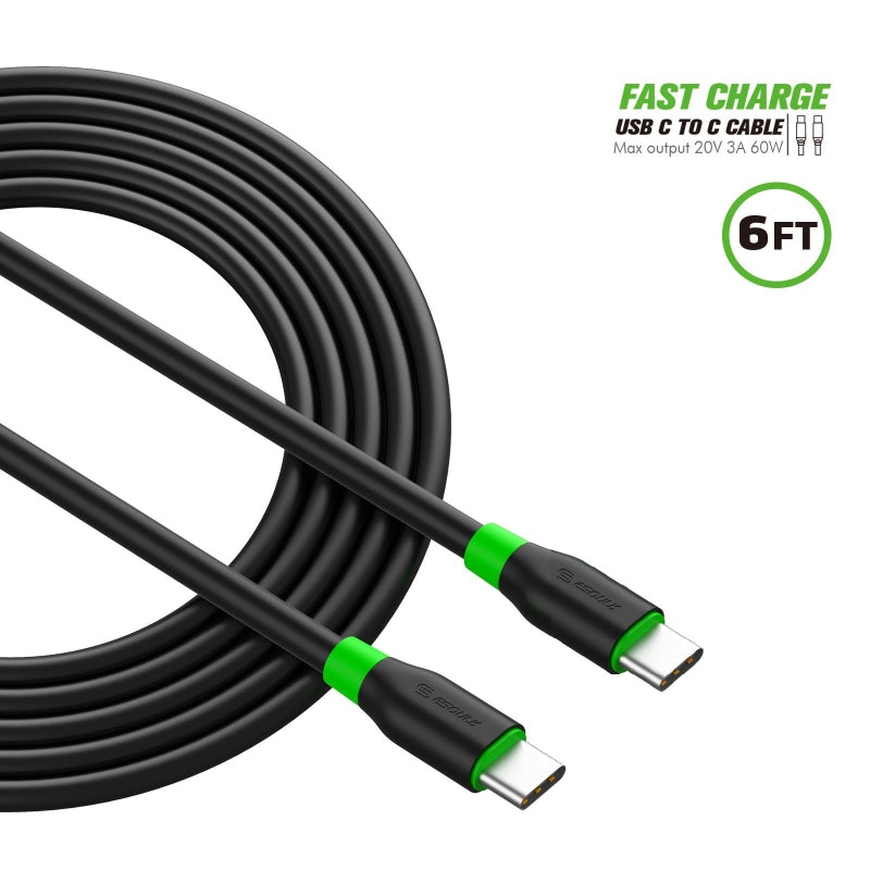 Esoulk PD C-C Cable EC34P-CC-BK - 6 Ft
