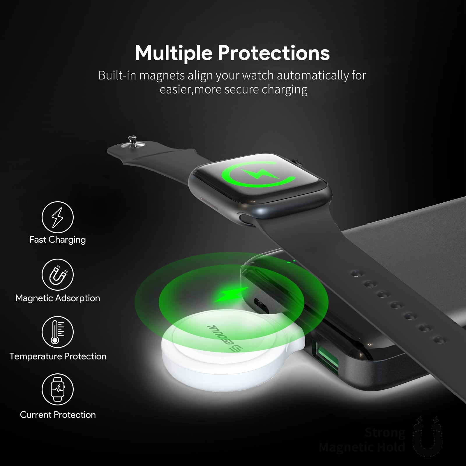 Esoulk Magnetic Wireless Charger for Smart Watch