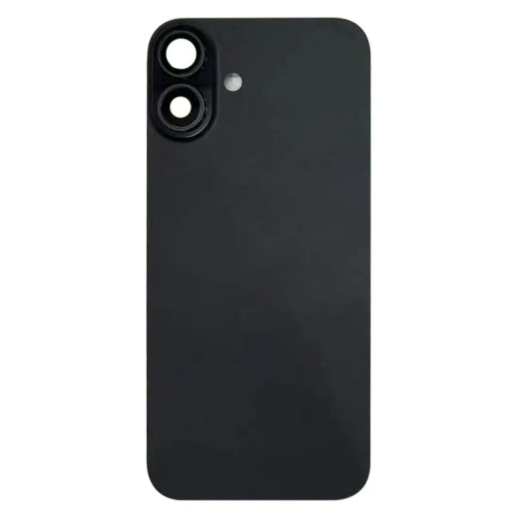 Back Cover Glass for iPhone 16 with Camera Lens Cover + MagSafe Magnet (Black)