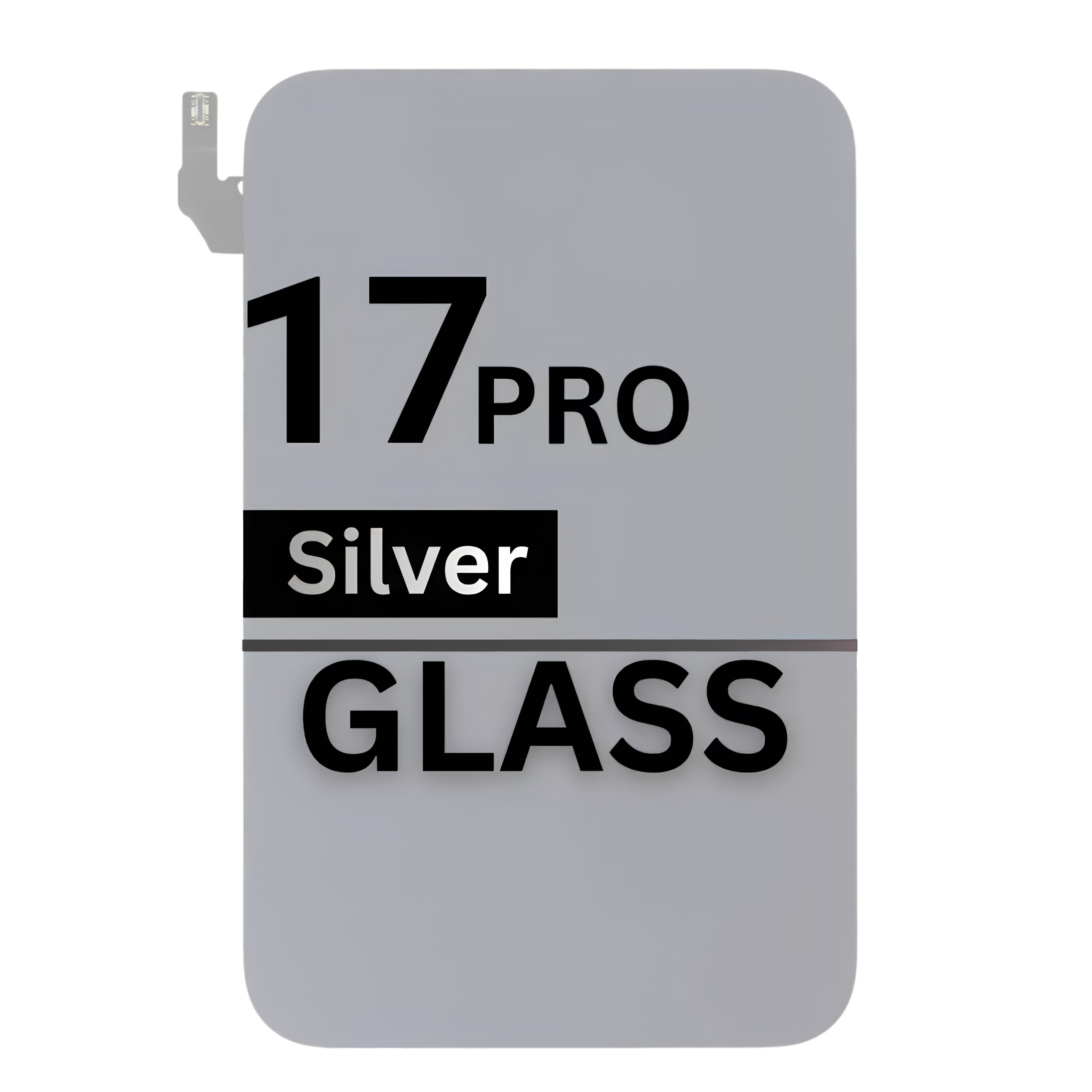 Back Glass Compatible For Apple iPhone 17 Pro Replacement – Silver